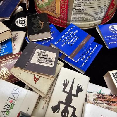 Red Canister & Bag of Souvenir Matches (DR-KL)