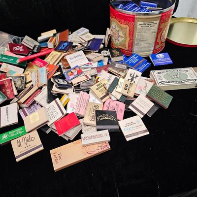 Red Canister & Bag of Souvenir Matches (DR-KL)