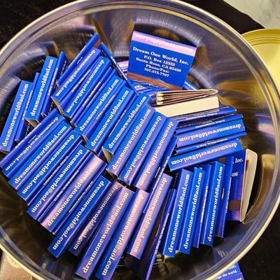Red Canister & Bag of Souvenir Matches (DR-KL)