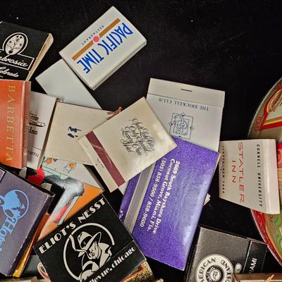 Red Canister & Bag of Souvenir Matches (DR-KL)