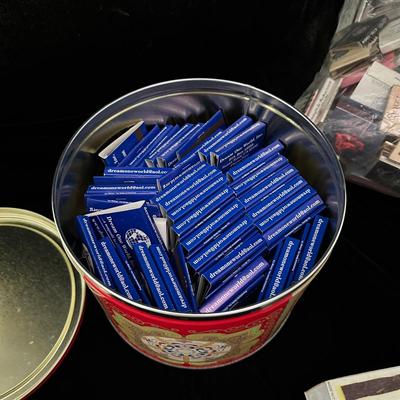 Red Canister & Bag of Souvenir Matches (DR-KL)