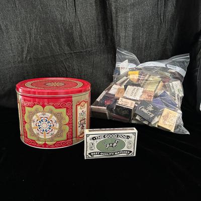 Red Canister & Bag of Souvenir Matches (DR-KL)
