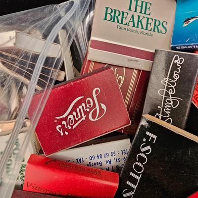 Red Canister & Bag of Souvenir Matches (DR-KL)