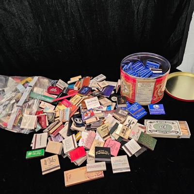 Red Canister & Bag of Souvenir Matches (DR-KL)