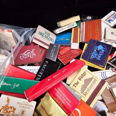 Red Canister & Bag of Souvenir Matches (DR-KL)