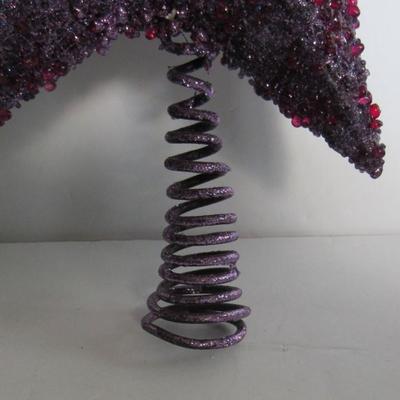 Lot 652:  Funky Large Purple Star Tree Topper