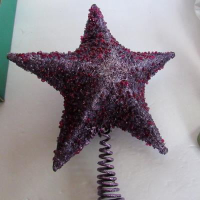 Lot 652:  Funky Large Purple Star Tree Topper