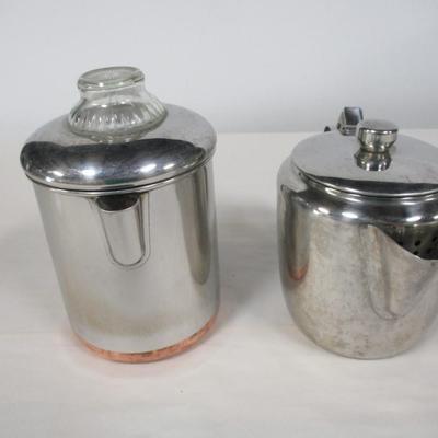 Revere Ware Coffee Pot & Stainless Coffee Pot