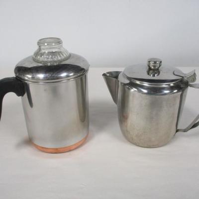 Revere Ware Coffee Pot & Stainless Coffee Pot