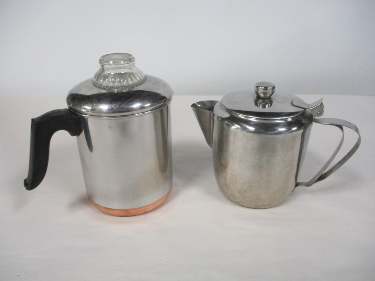 Revere Ware Coffee Pot & Stainless Coffee Pot