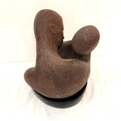 Lot #102  Vintage Modernist Sculpture "The Lovers" - Frances B. Newman