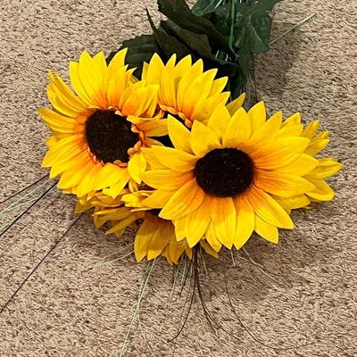 Faux flowers sunflowers long stems