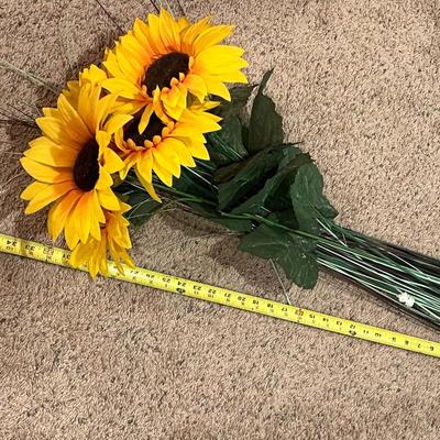 Faux flowers sunflowers long stems