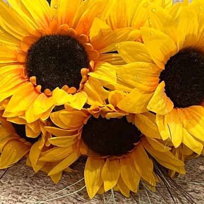 Faux flowers sunflowers long stems