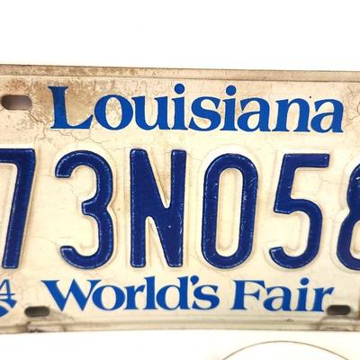 Lot #106  1984 World's Fair Lot - License Plate