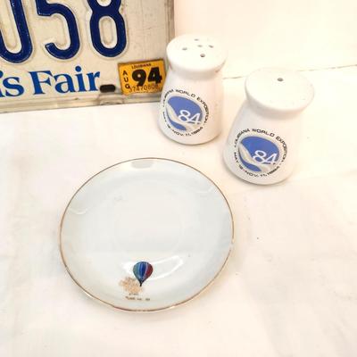 Lot #106  1984 World's Fair Lot - License Plate
