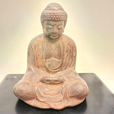 Lot #107 Heavy Metal Buddha on Stand