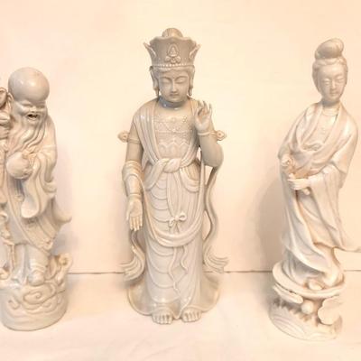 Lot #108 Blanc de Chine Lot - Asian Figures - 3 Pieces