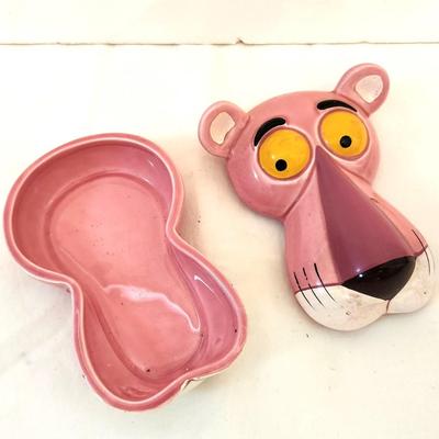 Lot #109  Vintage (1980's) Pink Panther Trinket Box - Scarce