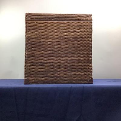 803 HOLD EVERYTHING Rattan Storage Box Table