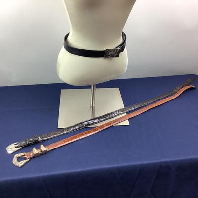 805 Leather Belt Lot Onyx & IIana Goor Museum Tel Aviv