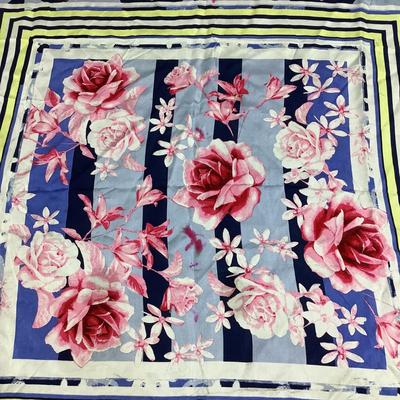 826 Talbots Silk Scarves Lot of 2 Floral