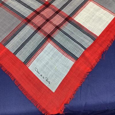 830 Oscar De La Renta Scarf Lot Silk & Wool