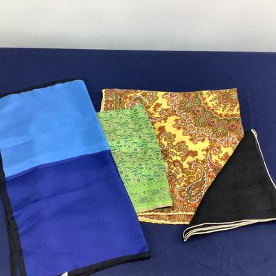 831 Paisley Scarf lot of 4 Woodward & Lothrop