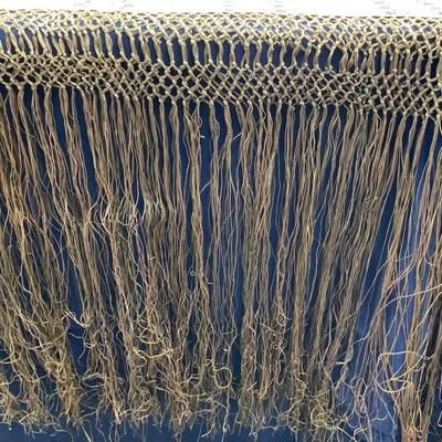 835 Antique Piano Shawl Woven Tassel Beautiful Colors