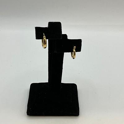 Lot 797   14K Yellow-Gold Hoop Earrings