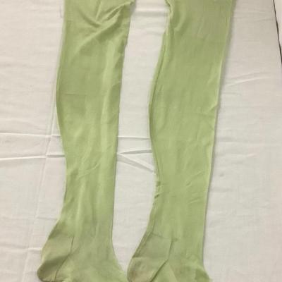 840 Antique Green Silk Stockings