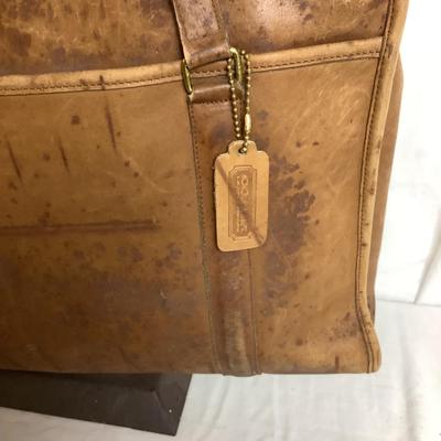 841 Vintage Coach Leatherware Glove Tanned Cowhide Briefcase Bag