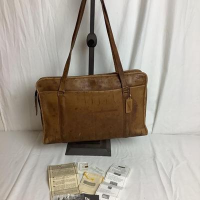 841 Vintage Coach Leatherware Glove Tanned Cowhide Briefcase Bag