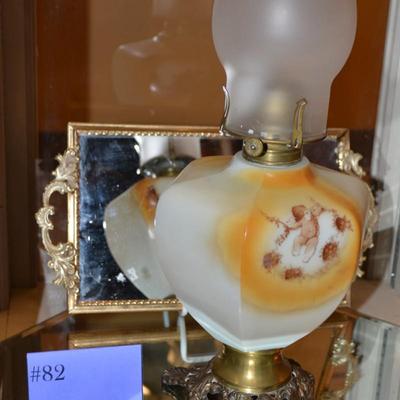 No. 2 Queen Anne Oil Lamp Measures 18.5" Tall
