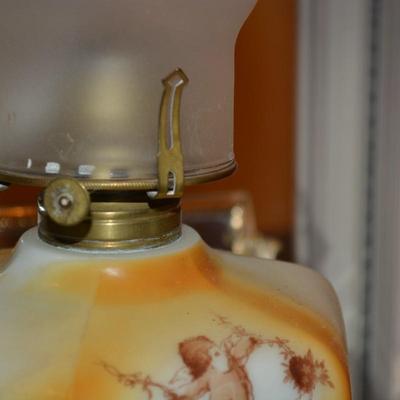 No. 2 Queen Anne Oil Lamp Measures 18.5" Tall