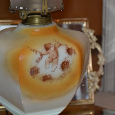 No. 2 Queen Anne Oil Lamp Measures 18.5" Tall