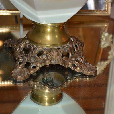 No. 2 Queen Anne Oil Lamp Measures 18.5" Tall