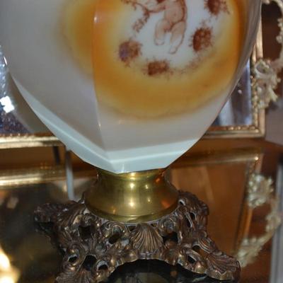 No. 2 Queen Anne Oil Lamp Measures 18.5" Tall