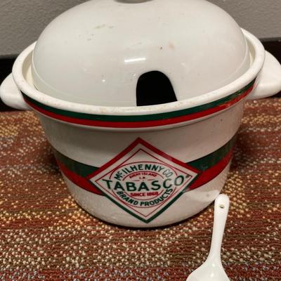 Tabasco pot with lid