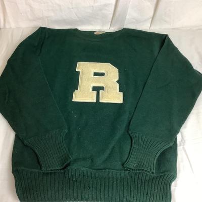 842 Vintage Varsity Letter Sweater Tom Harmer
