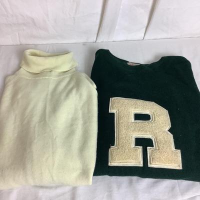 842 Vintage Varsity Letter Sweater Tom Harmer