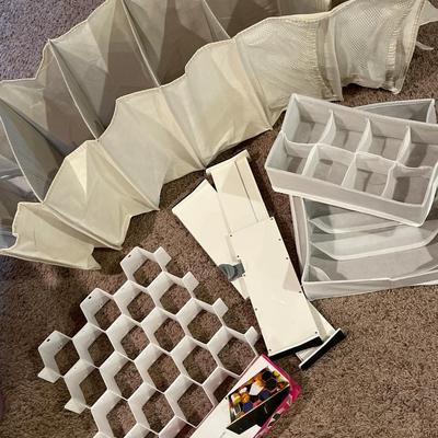 Closet and drawer organizers storage