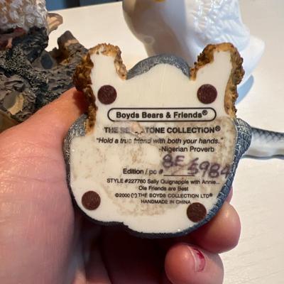 Glass resin animal figurines. Boydâ€™s bears