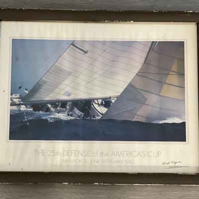 The 25th Defense of the Americas Cup Newport, R.I June - September 1983/Poster