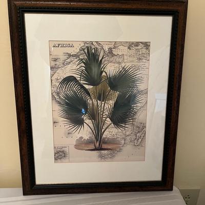 Palm Tree Lamp & Artwork (BR1-MG)