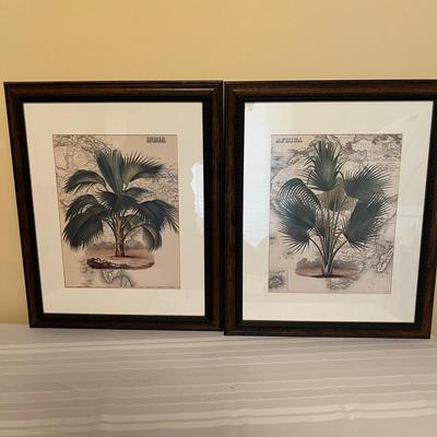 Palm Tree Lamp & Artwork (BR1-MG)