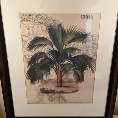 Palm Tree Lamp & Artwork (BR1-MG)
