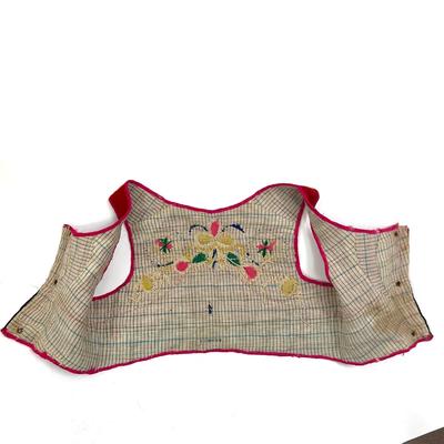 819 Vintage Portuguese Folk Art Embroidered Dress for Young Girl