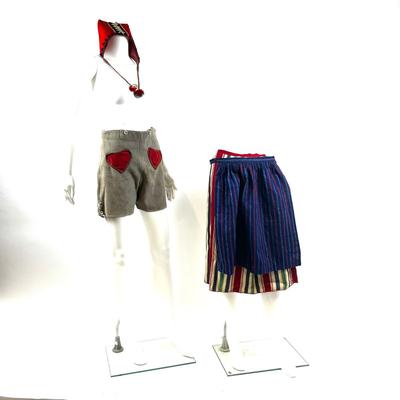 820 Vintage German Bavarian Tradition Shorts/Skirt / Hat