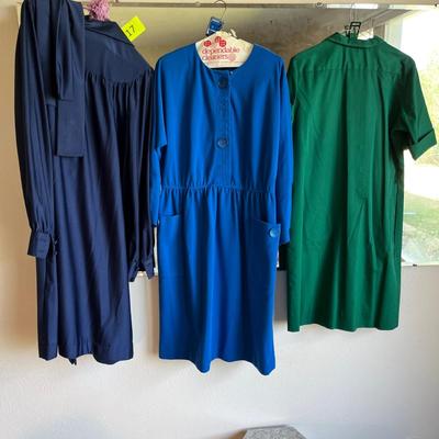Lot of 3 Solid colored dresses
